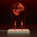 ADVPRO Skull hand with broken heart Personalized Gamer LED neon stand hgA-p0023-tm - Red