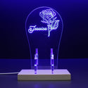 ADVPRO Beautiful rose Personalized Gamer LED neon stand hgA-p0024-tm - Blue