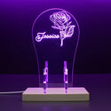 ADVPRO Beautiful rose Personalized Gamer LED neon stand hgA-p0024-tm - Purple