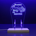 ADVPRO Key for success Personalized Gamer LED neon stand hgA-p0025-tm - Blue