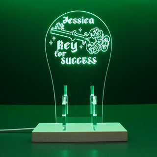 ADVPRO Key for success Personalized Gamer LED neon stand hgA-p0025-tm - Green