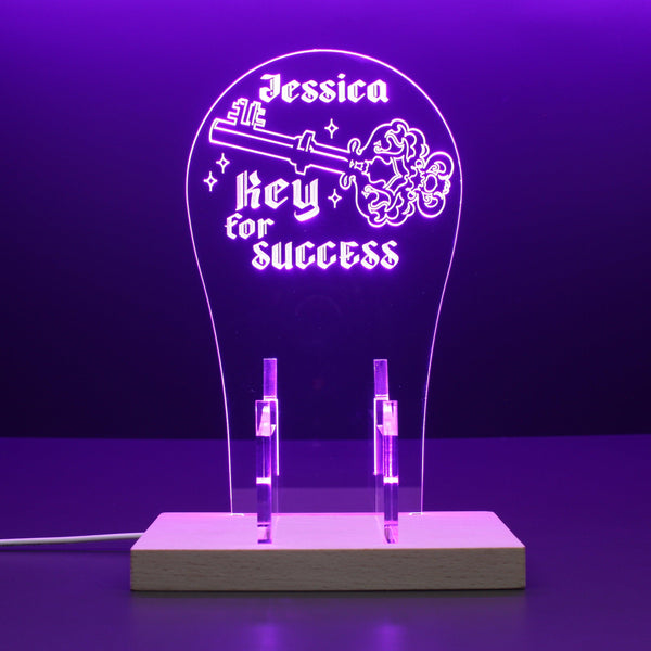ADVPRO Key for success Personalized Gamer LED neon stand hgA-p0025-tm - Purple