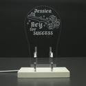 ADVPRO Key for success Personalized Gamer LED neon stand hgA-p0025-tm