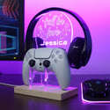 ADVPRO Fall in love Personalized Gamer LED neon stand hgA-p0027-tm - Purple