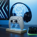 ADVPRO Chill Vibes Personalized Gamer LED neon stand hgA-p0029-tm - Sky Blue