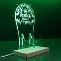 ADVPRO Queen of the game with classic border Personalized Gamer LED neon stand hgA-p0030-tm - Green