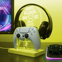 ADVPRO Eat Sleep Game Repeat Personalized Gamer LED neon stand hgA-p0032-tm - Yellow