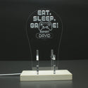 ADVPRO Eat Sleep Game Repeat Personalized Gamer LED neon stand hgA-p0032-tm