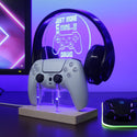 ADVPRO Just more 5 mins! Personalized Gamer LED neon stand hgA-p0033-tm - Blue