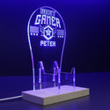 ADVPRO Best game badge Personalized Gamer LED neon stand hgA-p0036-tm - Blue
