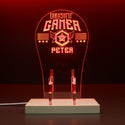 ADVPRO Best game badge Personalized Gamer LED neon stand hgA-p0036-tm - Red