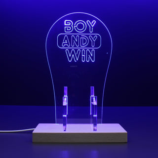 ADVPRO Boy Boy Boy Personalized Gamer LED neon stand hgA-p0037-tm - Blue