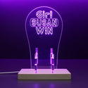 ADVPRO Girl Girl Girl Personalized Gamer LED neon stand hgA-p0038-tm - Purple