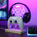 ADVPRO Game controller become monster Personalized Gamer LED neon stand hgA-p0039-tm - Purple