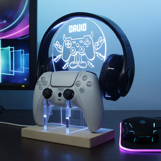 ADVPRO Game controller become monster Personalized Gamer LED neon stand hgA-p0039-tm - White