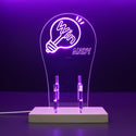 ADVPRO Win word inside the light bulb Personalized Gamer LED neon stand hgA-p0042-tm - Purple