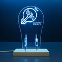 ADVPRO Win word inside the light bulb Personalized Gamer LED neon stand hgA-p0042-tm - Sky Blue