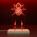 ADVPRO Spider with cobweb Personalized Gamer LED neon stand hgA-p0043-tm - Red