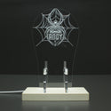 ADVPRO Spider with cobweb Personalized Gamer LED neon stand hgA-p0043-tm
