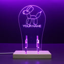ADVPRO balloon dog Personalized Gamer LED neon stand hgA-p0049-tm - Purple