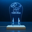ADVPRO balloon dog Personalized Gamer LED neon stand hgA-p0049-tm - Sky Blue