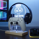 ADVPRO Hardcore gamer with skull head Personalized Gamer LED neon stand hgA-p0051-tm - White