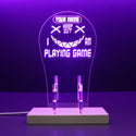 ADVPRO Keep out I am playing game Personalized Gamer LED neon stand hgA-p0055-tm - Purple