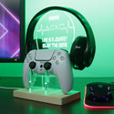 ADVPRO Life is a journey enjoy the game Personalized Gamer LED neon stand hgA-p0064-tm - Green