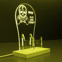 ADVPRO Enjoy every moment skull with game gear Personalized Gamer LED neon stand hgA-p0065-tm - Yellow