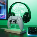 ADVPRO Wake up and play game Personalized Gamer LED neon stand hgA-p0066-tm - Green