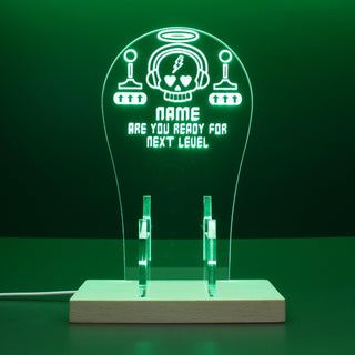 ADVPRO Are you ready for next level Personalized Gamer LED neon stand hgA-p0069-tm - Green