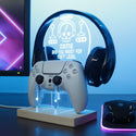 ADVPRO Are you ready for next level Personalized Gamer LED neon stand hgA-p0069-tm - Sky Blue