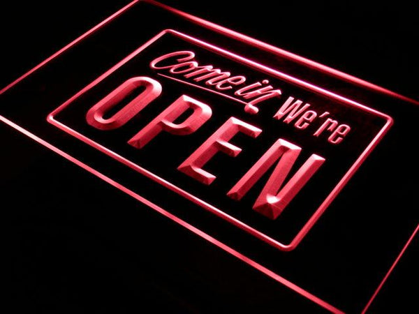 ADVPRO We're Open Shop Cafe Bar Display Neon Light Sign st4-i001 - Red