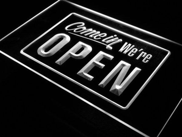 ADVPRO We're Open Shop Cafe Bar Display Neon Light Sign st4-i001 - White