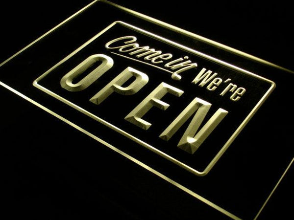 ADVPRO We're Open Shop Cafe Bar Display Neon Light Sign st4-i001 - Yellow