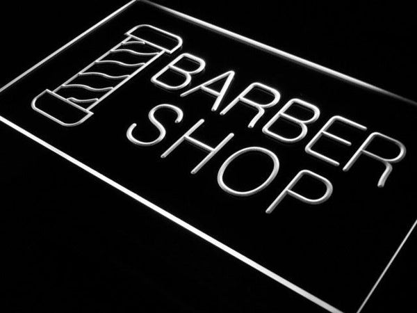 ADVPRO Open Barber Shop Hair Cut LED Neon Sign st4-i005 - White