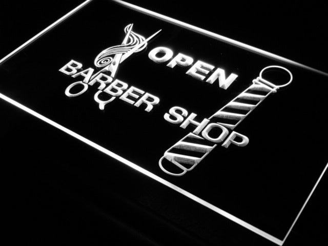 ADVPRO Open Barber Shop Pole Scissor LED Neon Sign 0