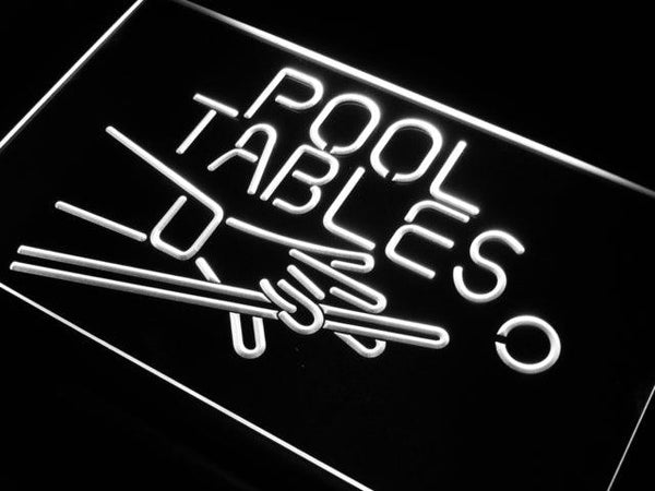 ADVPRO Pool Tables Room Neon Light Sign st4-i009 - White