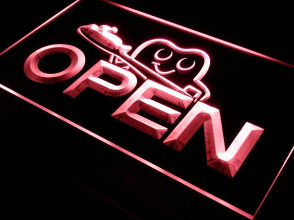 ADVPRO Open Dentist Doctor Toothbrush Neon Light Sign st4-i010 - Red