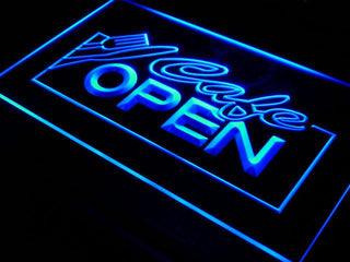 ADVPRO Open Cafe NR Restaurant Business Neon Light Sign st4-i011 - Blue