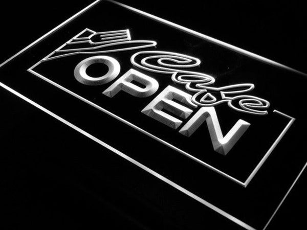 ADVPRO Open Cafe NR Restaurant Business Neon Light Sign st4-i011 - White