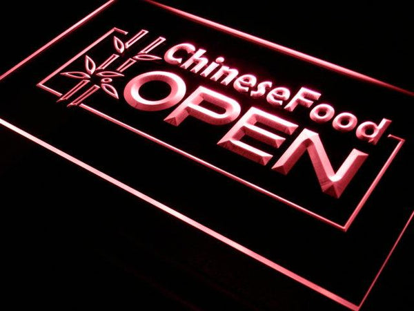 ADVPRO Open Chinese Food Displays Cafe Neon Light Sign st4-i013 - Red