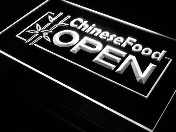 ADVPRO Open Chinese Food Displays Cafe Neon Light Sign st4-i013 - White