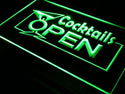 ADVPRO Open Cocktails Wine Bar Pub Club Neon Light Sign st4-i014 - Green