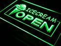 ADVPRO Open Ice-Cream Icecream Ice Cream Ads Light Sign st4-i015 - Green