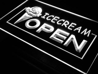 ADVPRO Open Ice-Cream Icecream Ice Cream Ads Light Sign st4-i015 - White
