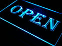 ADVPRO Open Shop Cafe Bar Pub Business LED Neon Sign st4-i019 - Blue