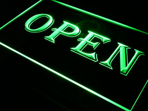 ADVPRO Open Shop Cafe Bar Pub Business LED Neon Sign st4-i019 - Green