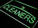 ADVPRO Cleaners Dry Cleaning Laundromat Neon Light Sign st4-i390 - Green