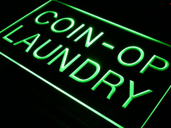 ADVPRO Coin-op Laundry Dry Clean Display New Light Sign st4-i391 - Green